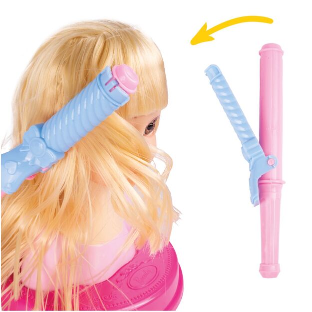 Lėlės galva šukavimui ir makiažui su aksesuarais 3