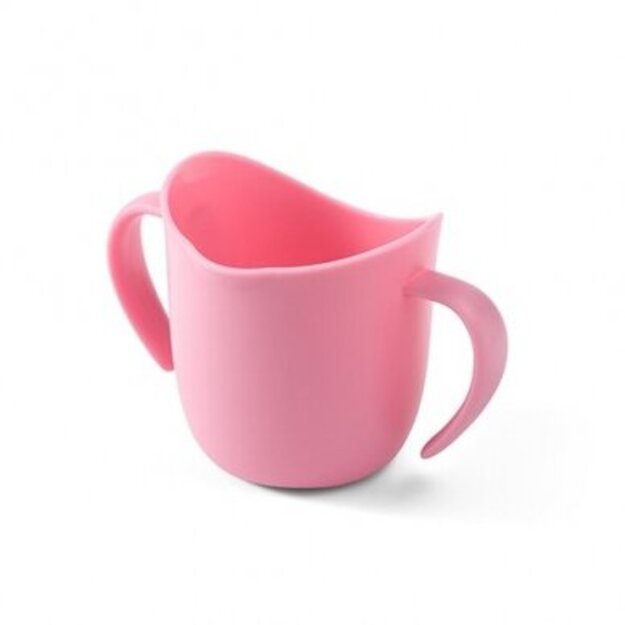Babyono ergonomiškas mokomasis puodelis rožinis