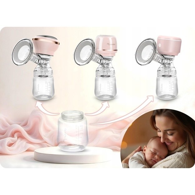 PP pieno buteliukų rinkinys 2 vienetai Nukido 0+, 180 ml
