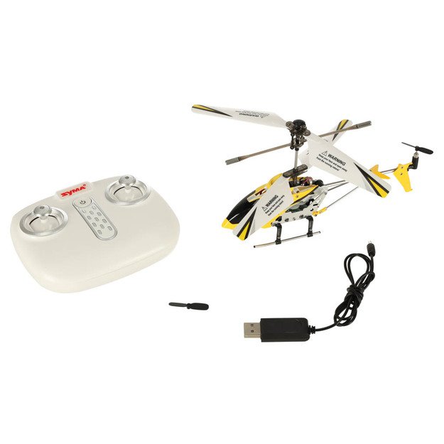 Nuotoliniu būdu valdomas sraigtasparnis RC SYMA S107H 2.4GHz RTF geltonas