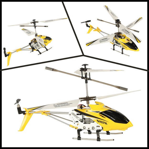 Nuotoliniu būdu valdomas sraigtasparnis RC SYMA S107H 2.4GHz RTF geltonas