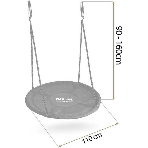 Vaikiškos swingo sūpynės, Gandro lizdas, 110 cm 