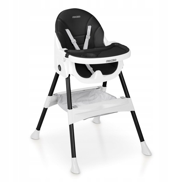 Ricokids Mani maitinimo kėdutė reguliuojama 3in 1, juoda