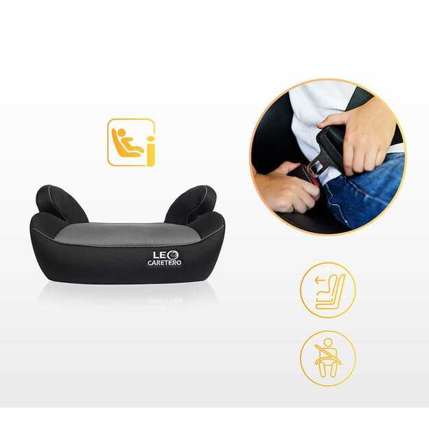 Paaukštinimas/sėdynė Caretero Leo I-size, 22-36 kg, šviesiai pilka 4
