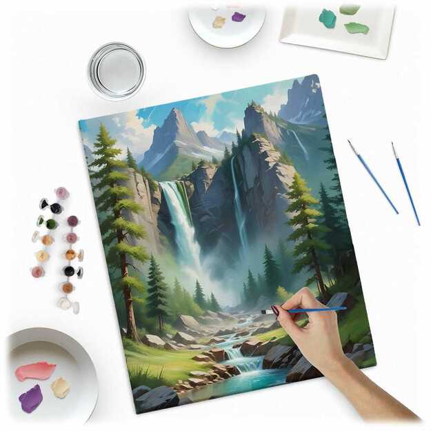 Paveikslas tapybai pagal skaičius 40x50 cm Massido Kalnai 2