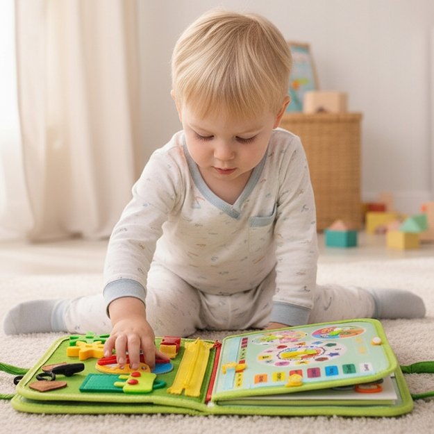 Montessori manipuliacinė lavinamoji veiklos knyga - lagaminas 2