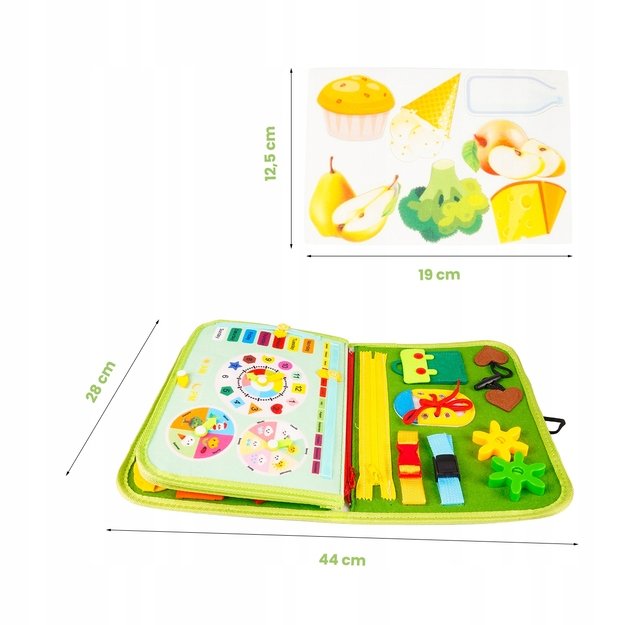 Montessori manipuliacinė lavinamoji veiklos knyga - lagaminas 1