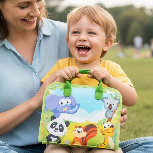 Montessori manipuliacinė lavinamoji veiklos knyga - lagaminas 3