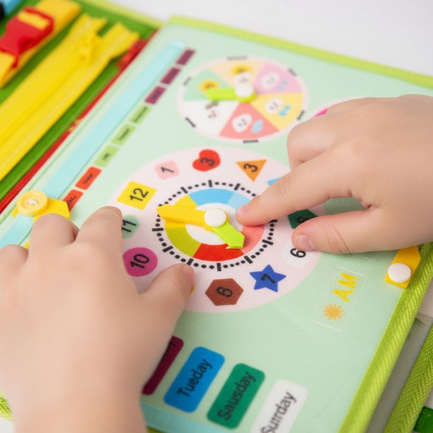 Montessori manipuliacinė lavinamoji veiklos knyga - lagaminas 4