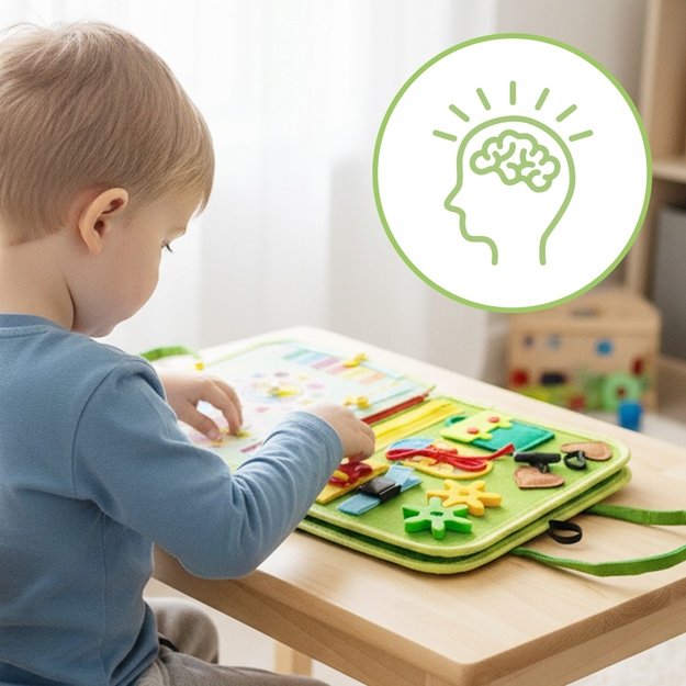 Montessori manipuliacinė lavinamoji veiklos knyga - lagaminas 11