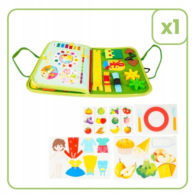 Montessori manipuliacinė lavinamoji veiklos knyga - lagaminas 9