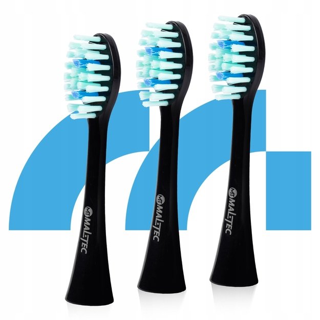 Maltec dantų šepetėlio galvutės X1 juoda, 3vnt, Sonic 2