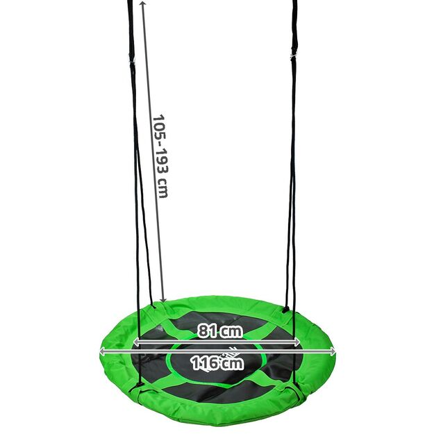 Vaikiškos sūpynės su virve, Gandro lizdas,116 cm 2