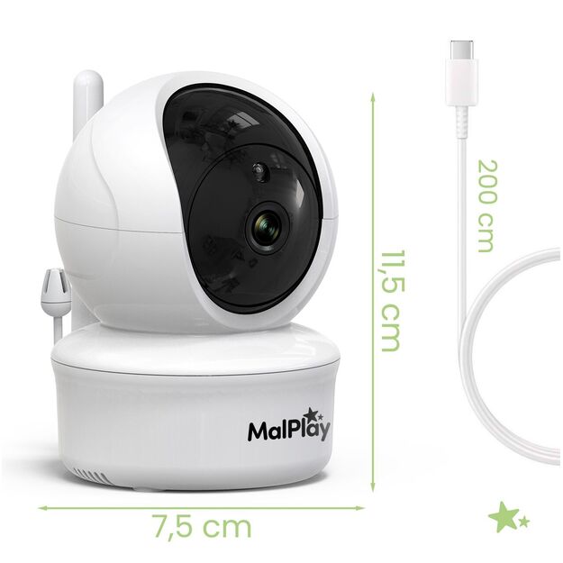 Kūdikio stebėjimo kamera „NannyEye Complex 5.0“ HD 1