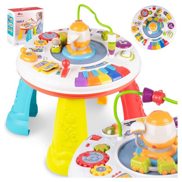 Interaktyvus lavinamasis muzikinis staliukas su garsu ir šviesa