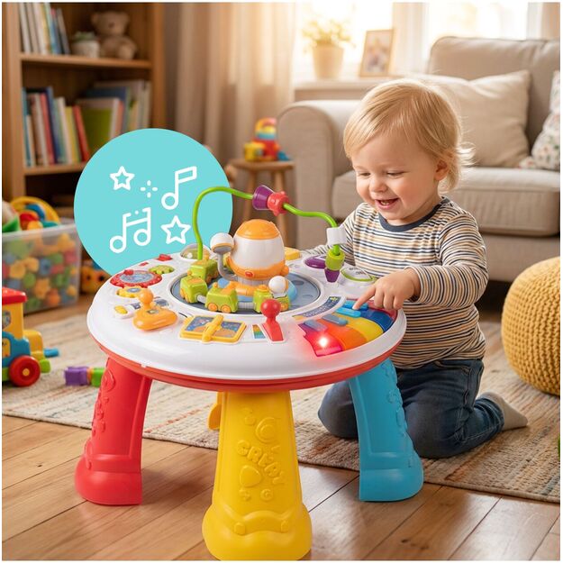 Interaktyvus lavinamasis muzikinis staliukas su garsu ir šviesa 2