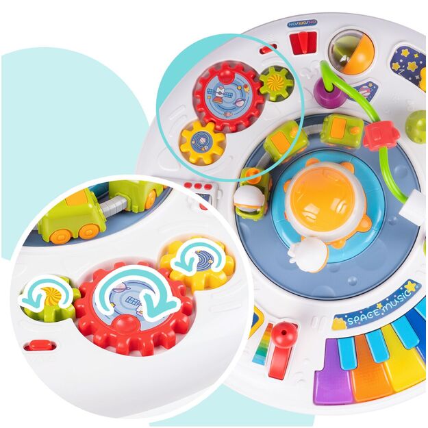 Interaktyvus lavinamasis muzikinis staliukas su garsu ir šviesa 6