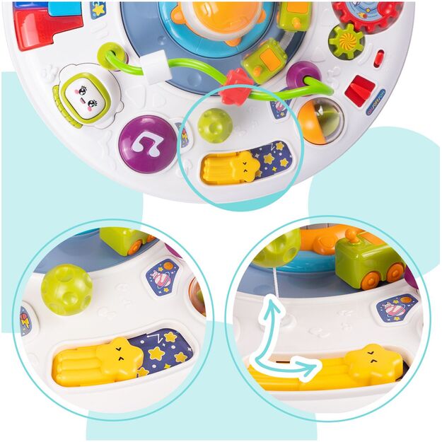 Interaktyvus lavinamasis muzikinis staliukas su garsu ir šviesa 8