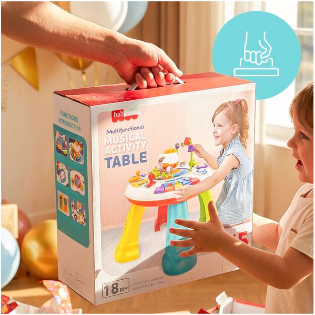 Interaktyvus lavinamasis muzikinis staliukas su garsu ir šviesa 14