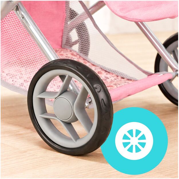 Vežimėlis lėlei gondola - nešioklė su rankine 3