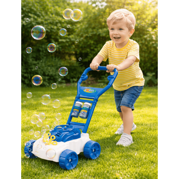 Vaikiška muilo burbulų žoliapjovė „Bubbles Power Mower“ – smagus žaidimas lauke 2