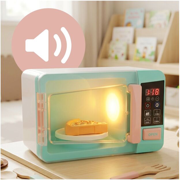 Žaislinė mikrobangų krosnelė su garsiniu atidarymu 5