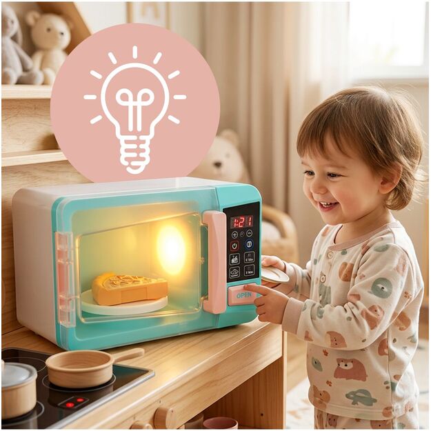 Žaislinė mikrobangų krosnelė su garsiniu atidarymu 4