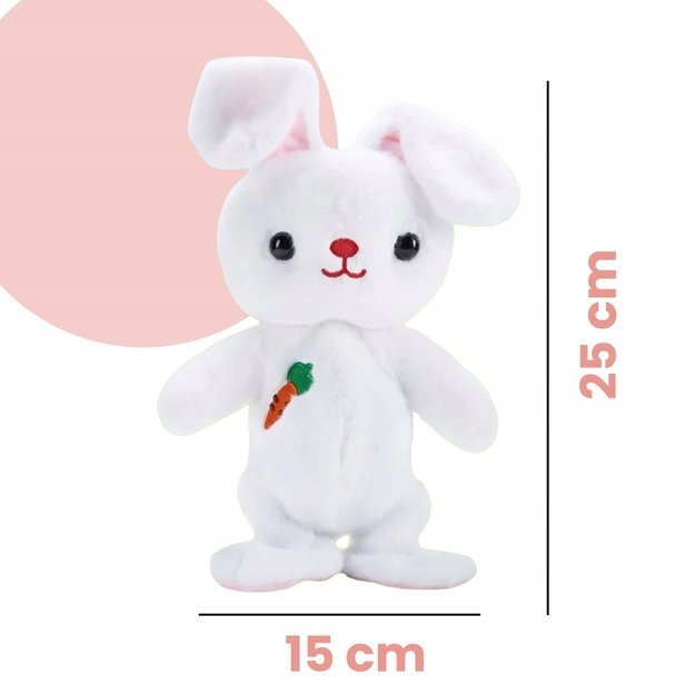 Minkštas žaislas vaikščiojantis, dainuojantis zuikutis, talismanas 2