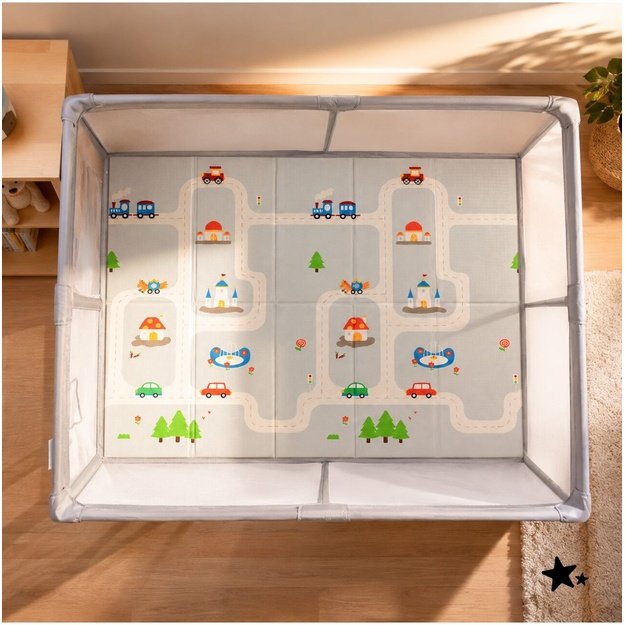 Sulankstomas dvipusis edukacinis putplasčio kilimėlis 150x180 XPE