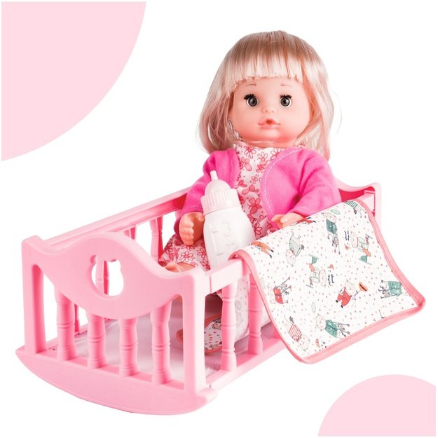 Lėlė „Baby Sweet Love“ su lovyte ir priedais, 32 cm