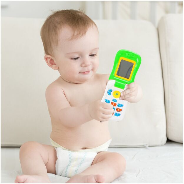 Interaktyvus spalvingas vaikiškas telefonas 4
