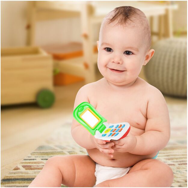 Interaktyvus spalvingas vaikiškas telefonas 1