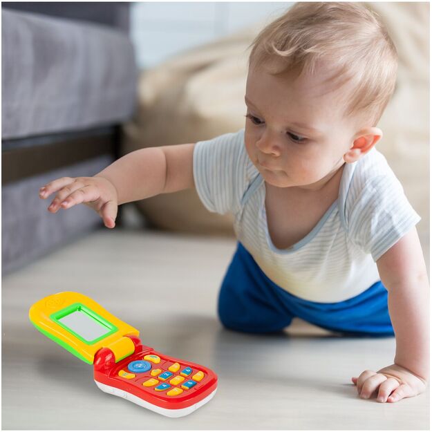 Interaktyvus spalvingas vaikiškas telefonas 5