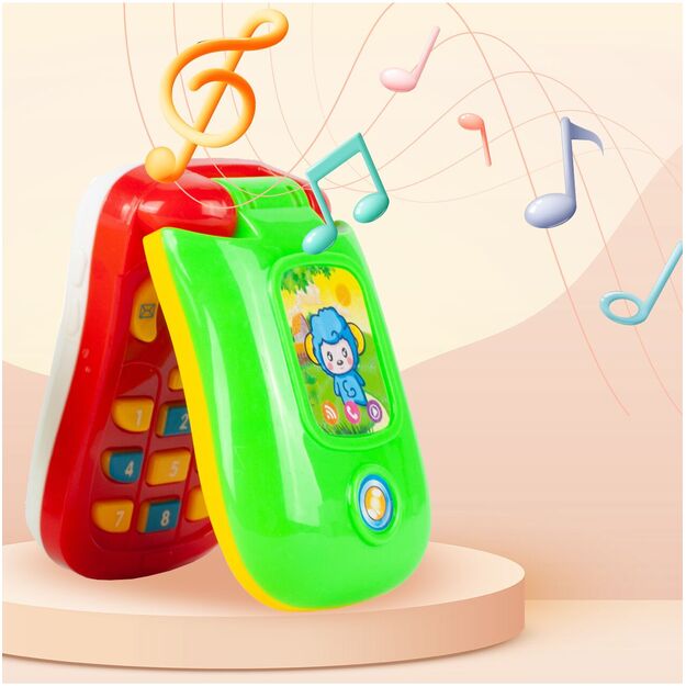 Interaktyvus spalvingas vaikiškas telefonas 7