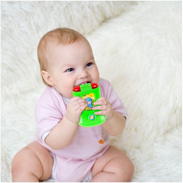 Interaktyvus spalvingas vaikiškas telefonas 8