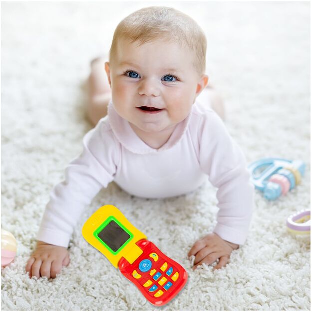 Interaktyvus spalvingas vaikiškas telefonas 12