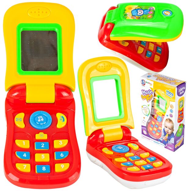 Interaktyvus spalvingas vaikiškas telefonas 10