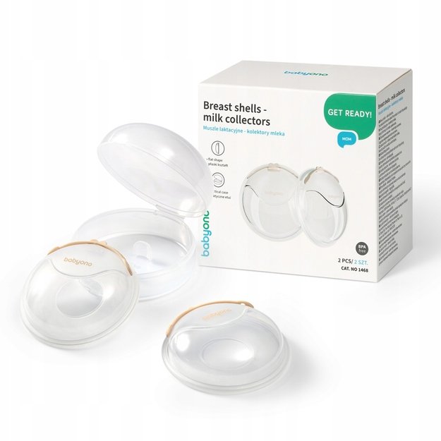 Silikoninis pieno surinkėjas BabyOno 2in1, 2 vnt.