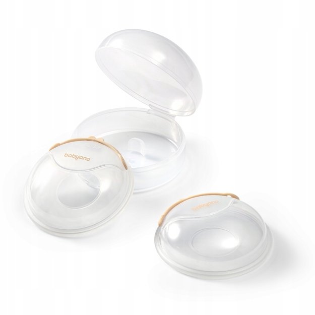 Silikoninis pieno surinkėjas BabyOno 2in1, 2 vnt.