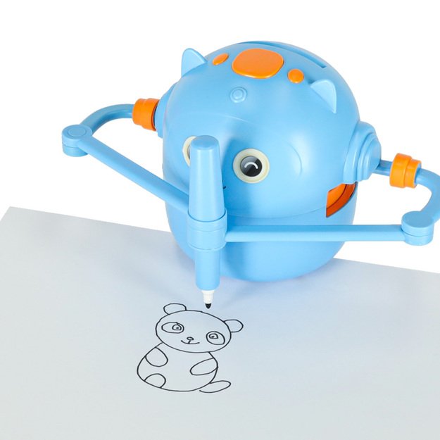 Lavinamasis robotas piešimo ir anglų kalbos mokymui, kortelių rinkinys, 100 vnt.