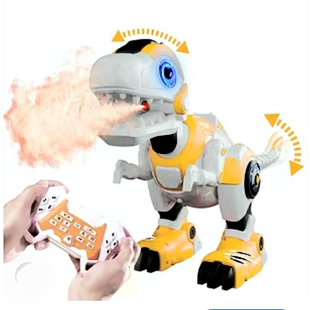 Nuotoliniu būdu valdomas programuojamas dinozauras - robotas