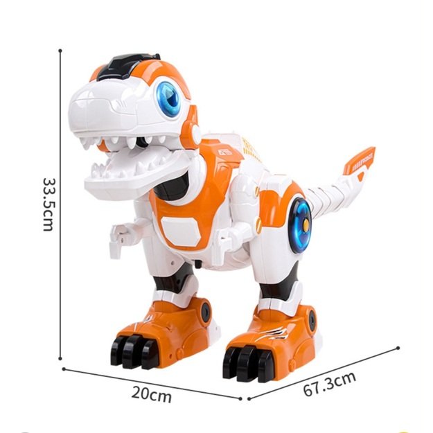 Nuotoliniu būdu valdomas programuojamas dinozauras - robotas 13