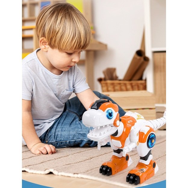 Nuotoliniu būdu valdomas programuojamas dinozauras - robotas 15