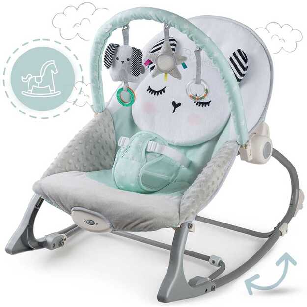 Nukido gultukas, kėdutė, supuoklė kūdikiams, mėtinė	 4