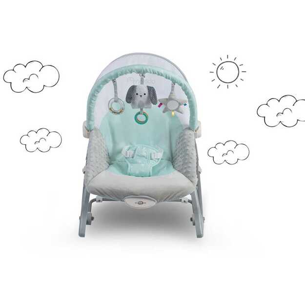 Nukido gultukas, kėdutė, supuoklė kūdikiams, mėtinė	 3