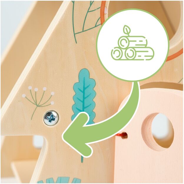 Medinė dėlionė rūšiuoklis Eglutė 10