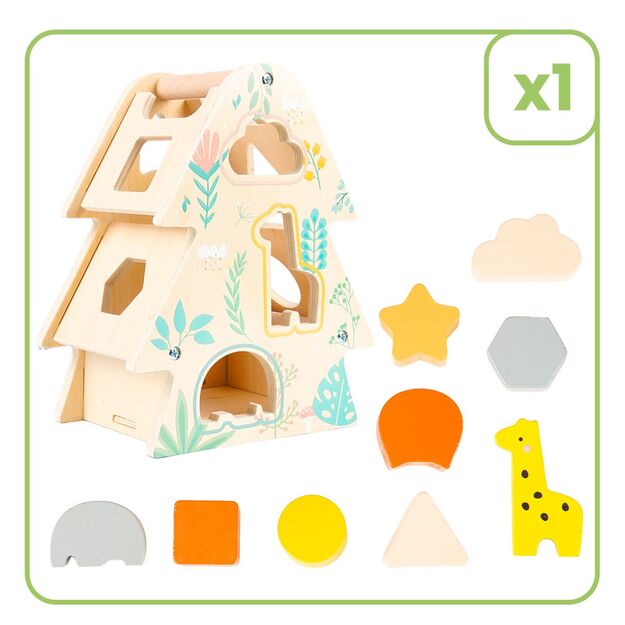 Medinė dėlionė rūšiuoklis Eglutė 9