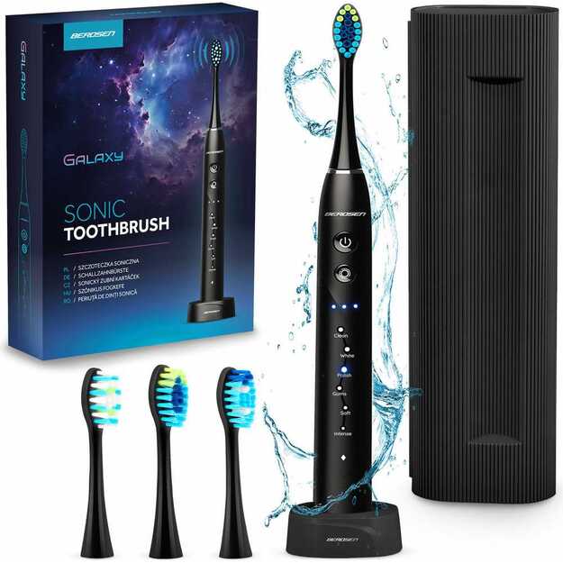 Berdsen Galaxy sonic dantų šepetėlis, juodas