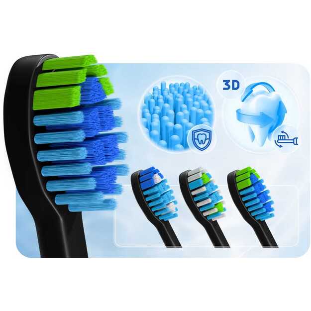 Berdsen Galaxy sonic dantų šepetėlis, juodas 14