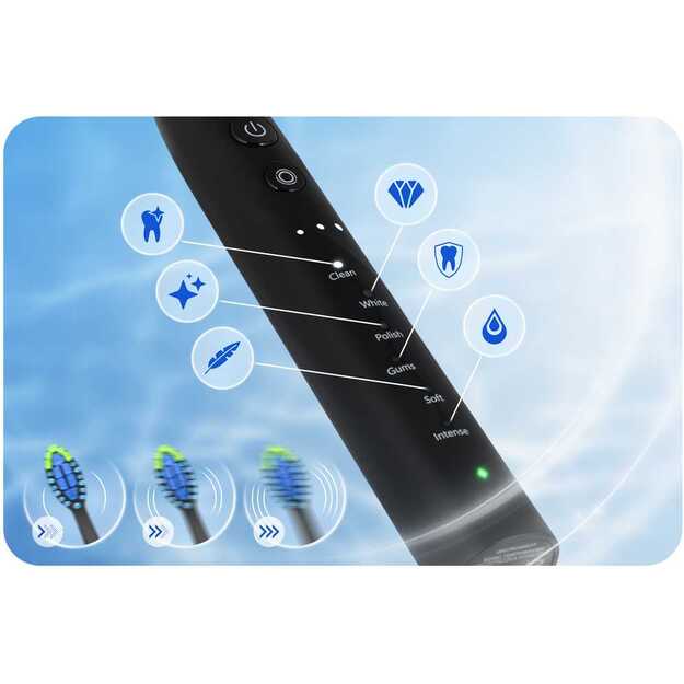 Berdsen Galaxy sonic dantų šepetėlis, juodas 19